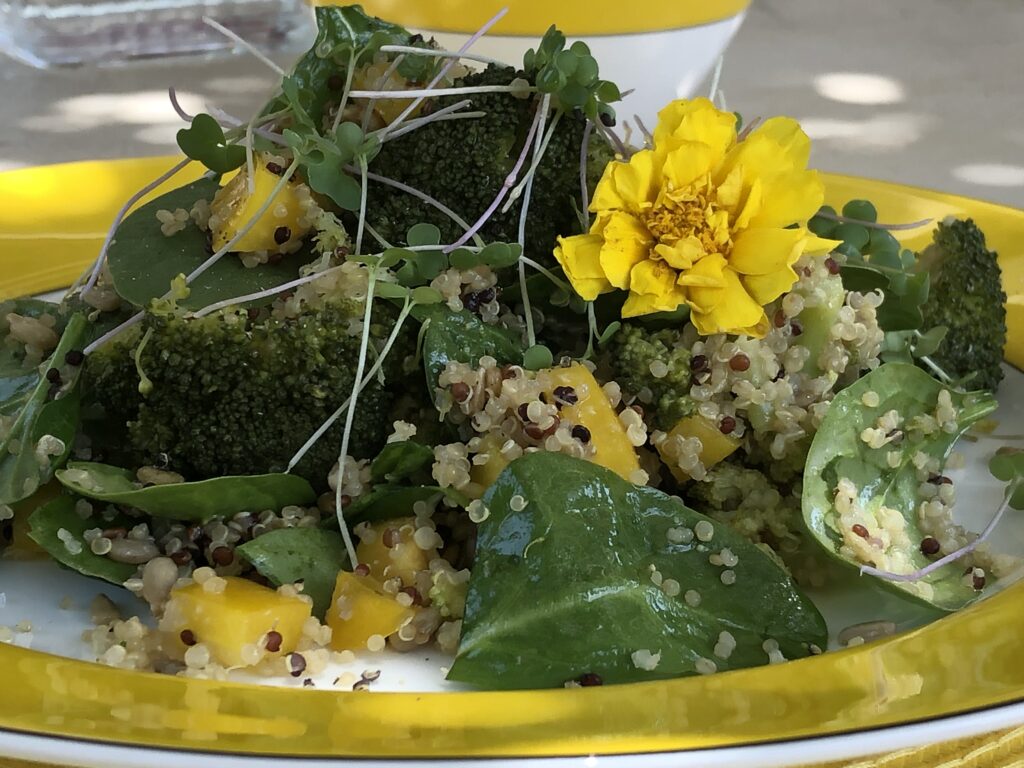 Umami Broccoli Spinach & Quinoa Salad