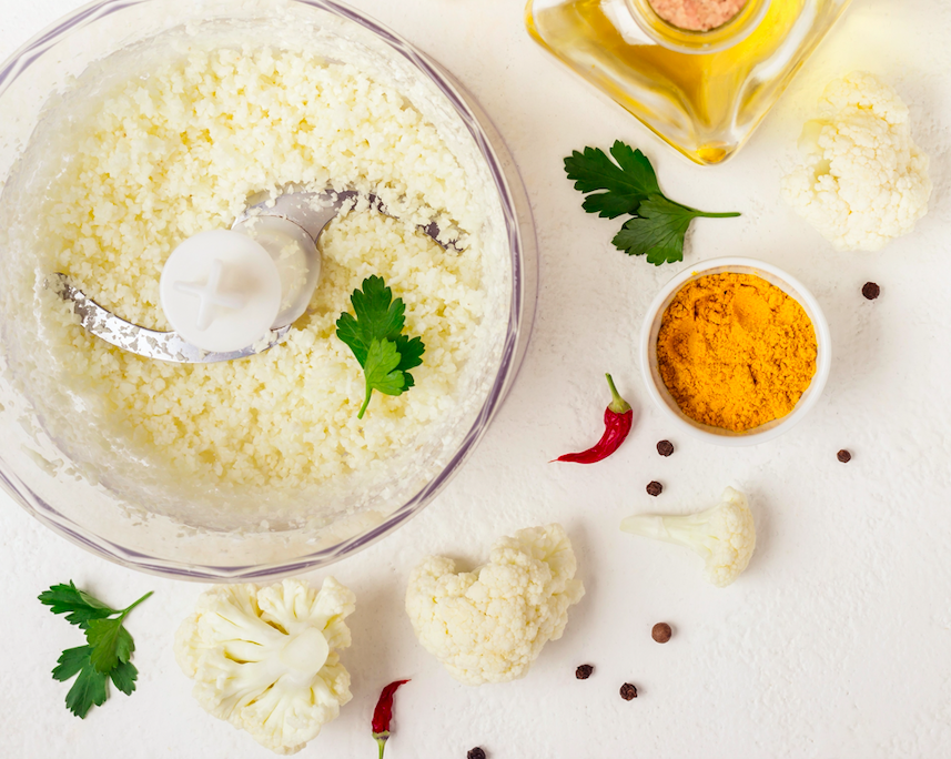 Cauliflower “Couscous” With Garden Fresh Herbs